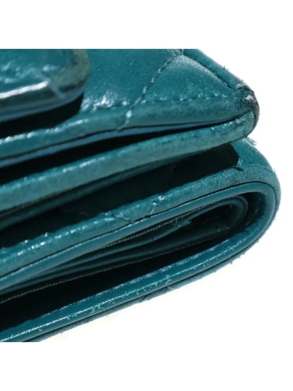 Chanel 19 Small Flap Wallet Trifold Lambskin Green